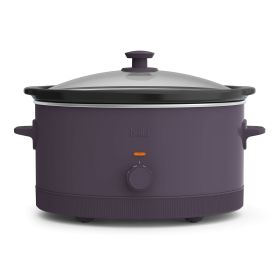 6 Qt Slow Cooker (Color: Plum)